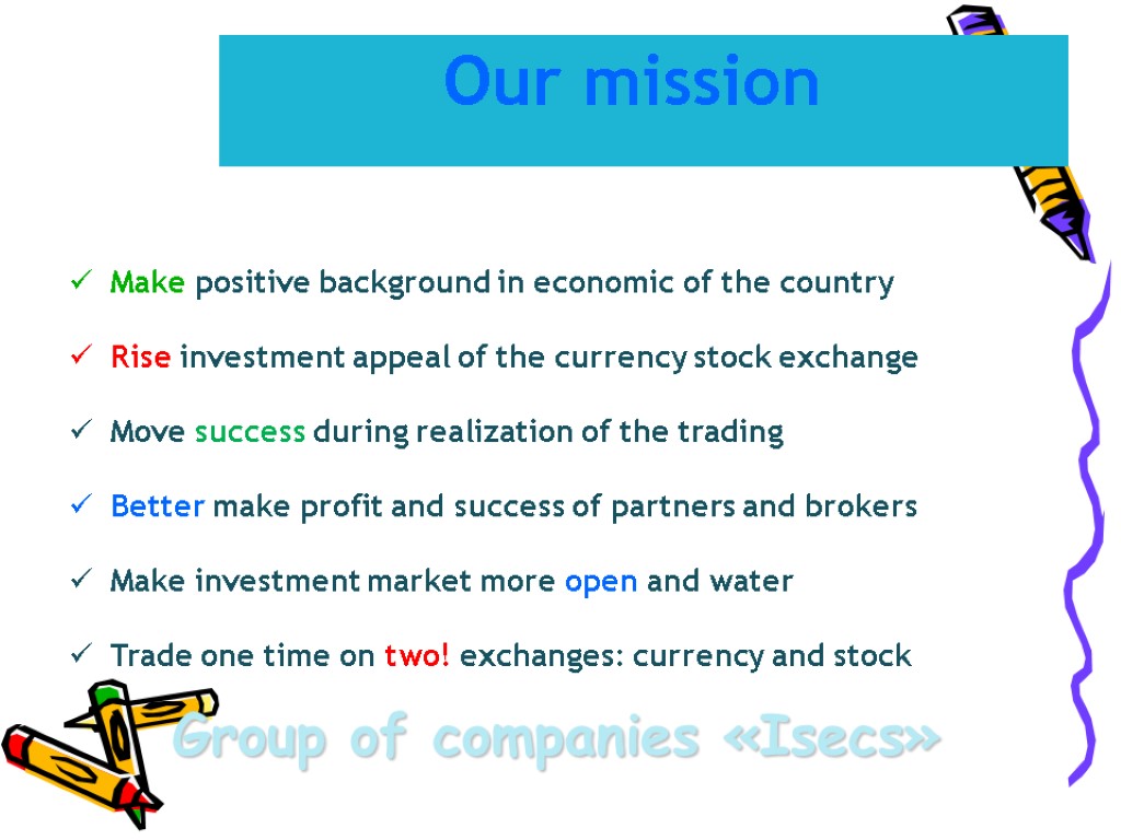 Group of companies «Isecs» Make positive background in economic of the country Rise investment